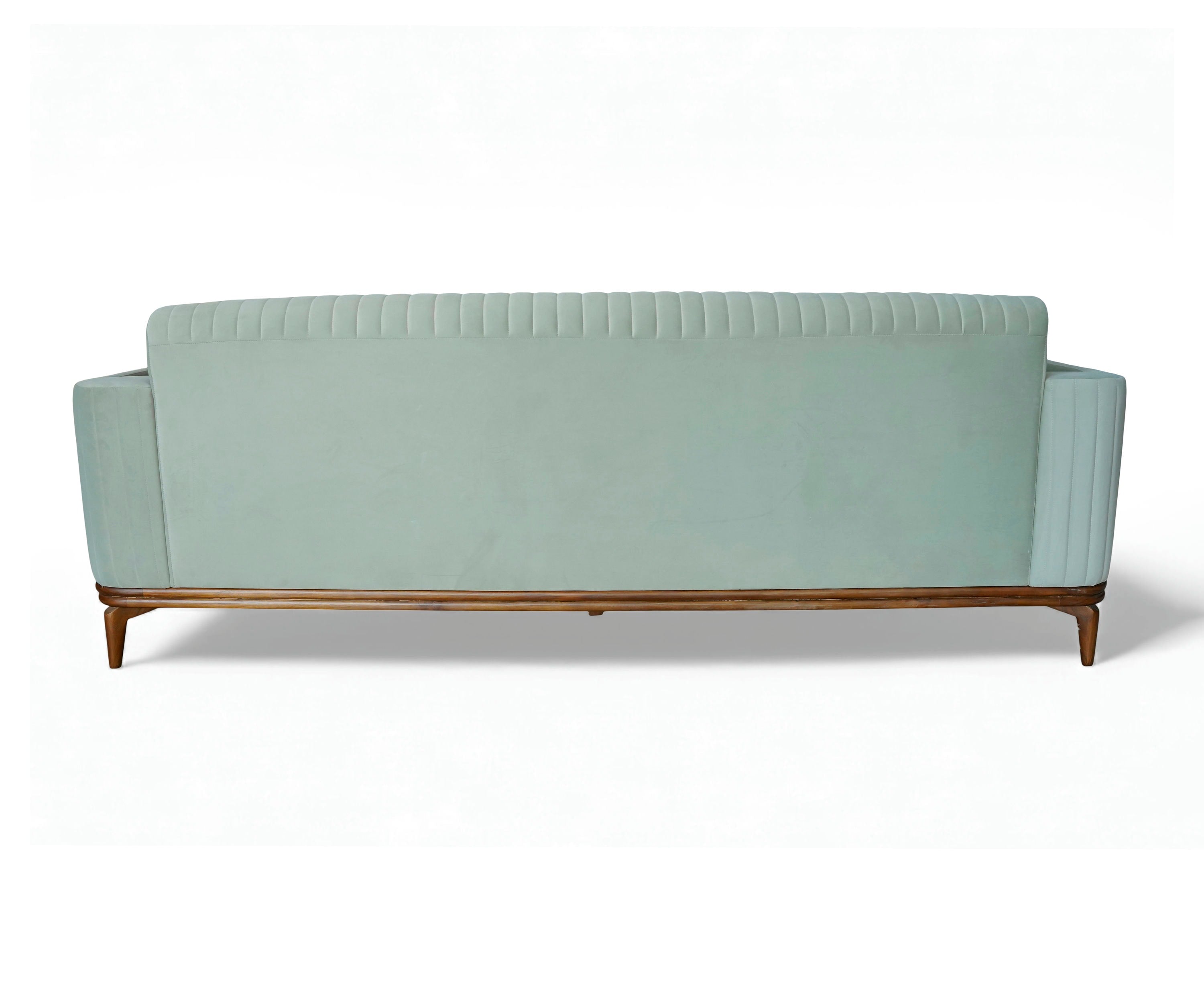 Curved Arm 3 Seater Channel Sofa