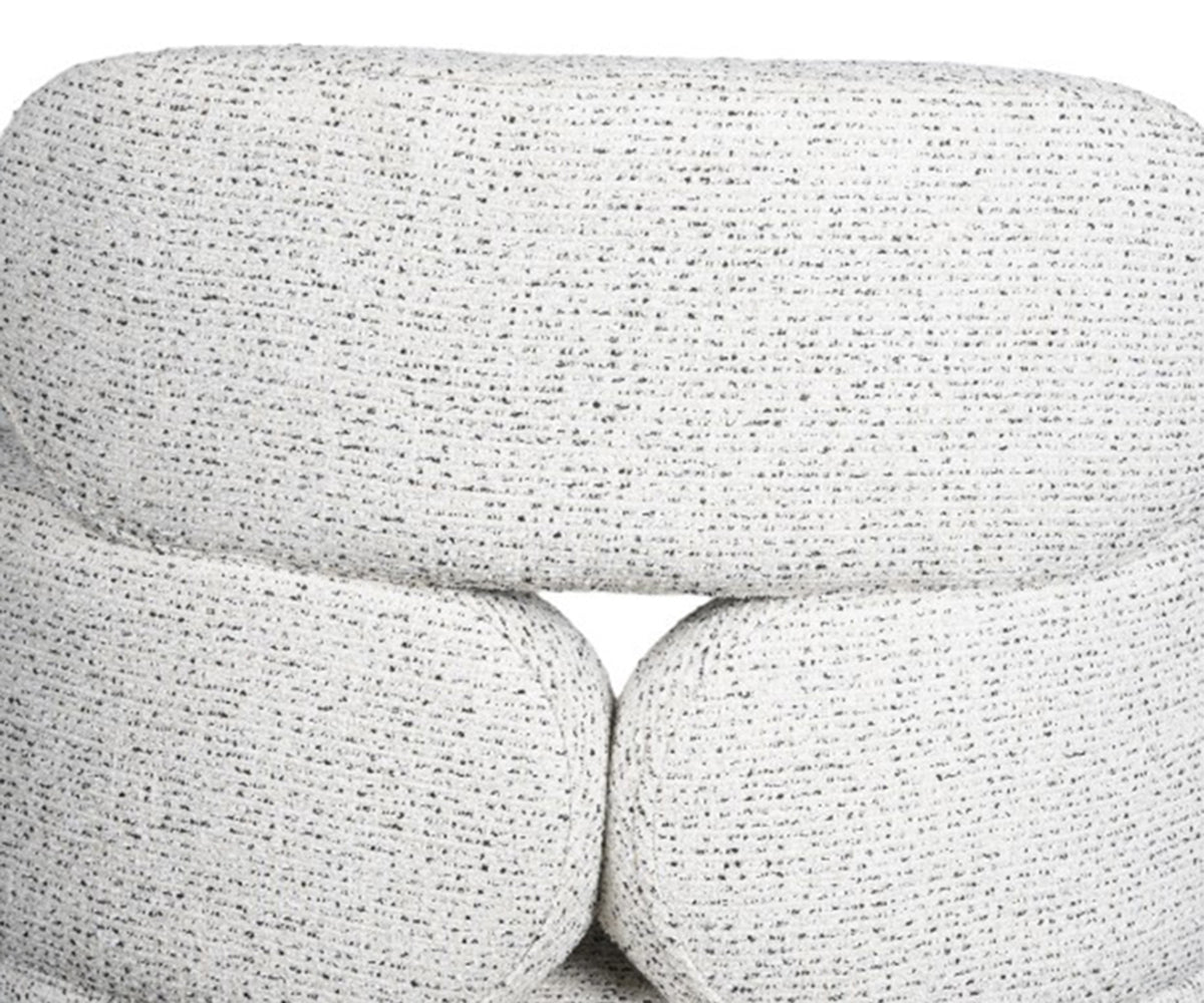 Modern Sculptural Chair with Curved Backrest