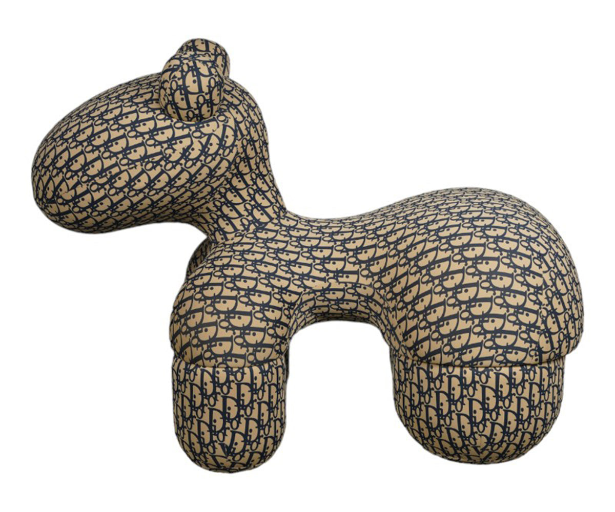 Oblique Animal Shaped Accent Chair