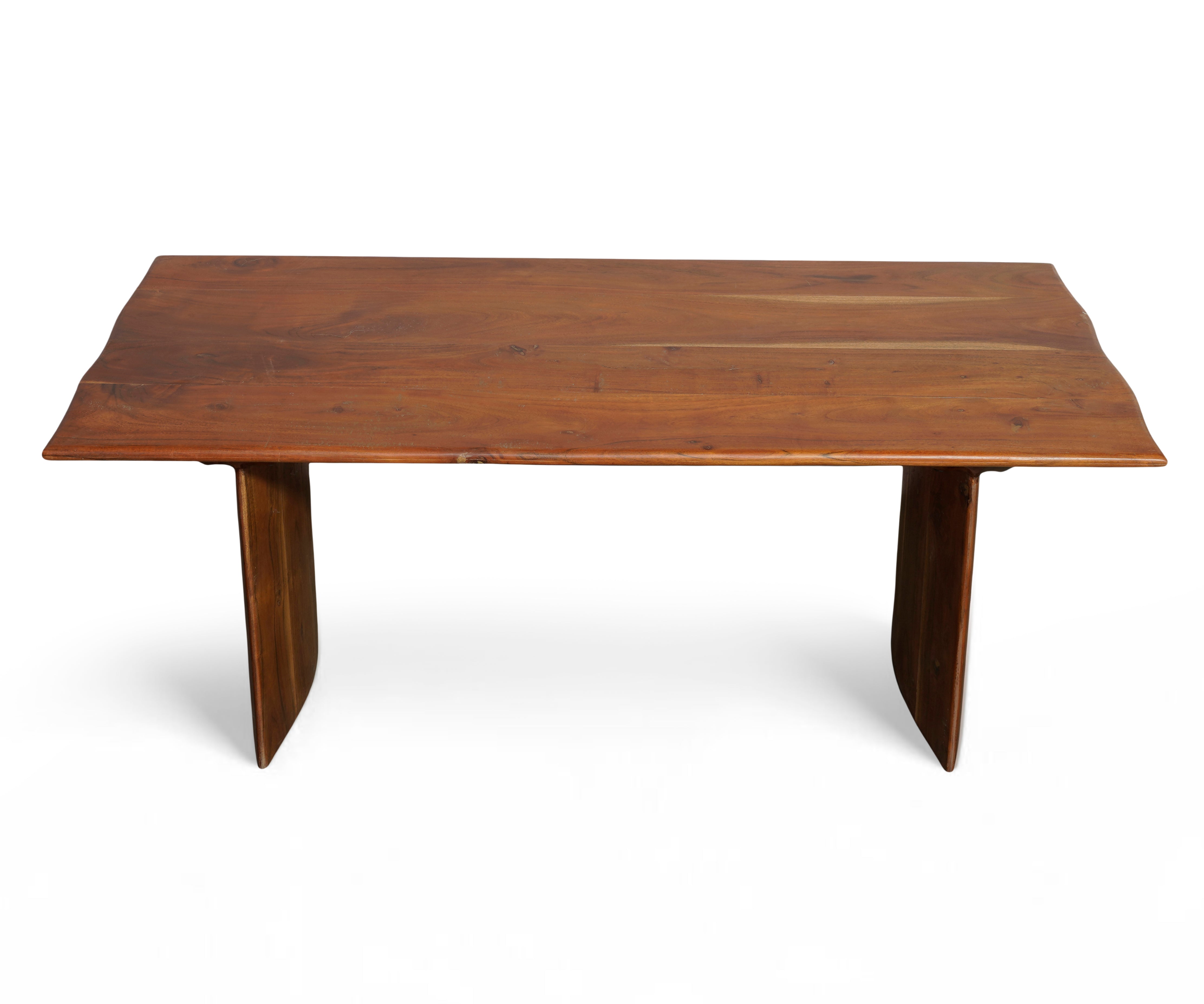 Rustic Solid Wood 6 SEATER Dining Table with Panel Base