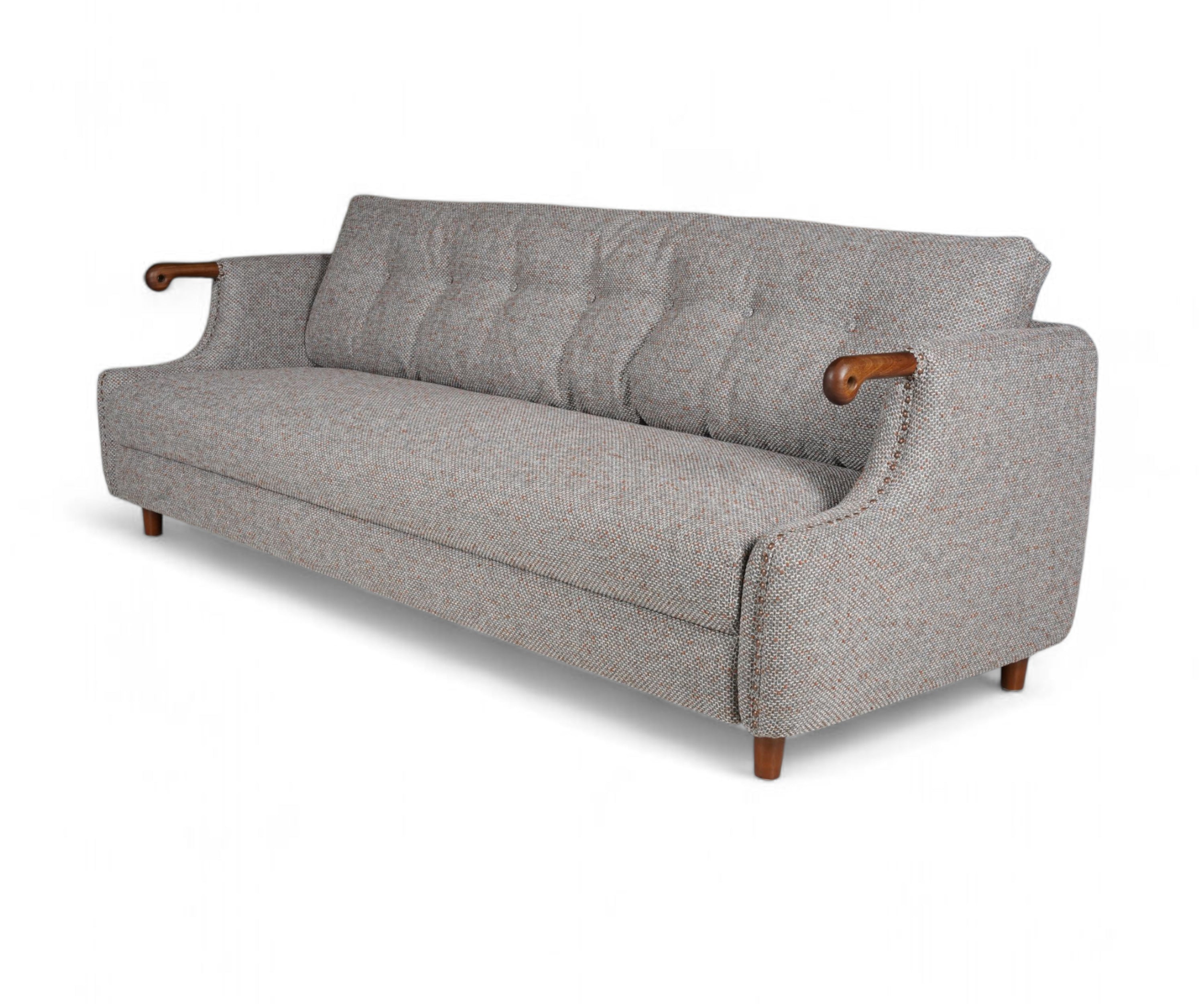CONTEMPORARY STRUCTURED 3 SEATER SOFA