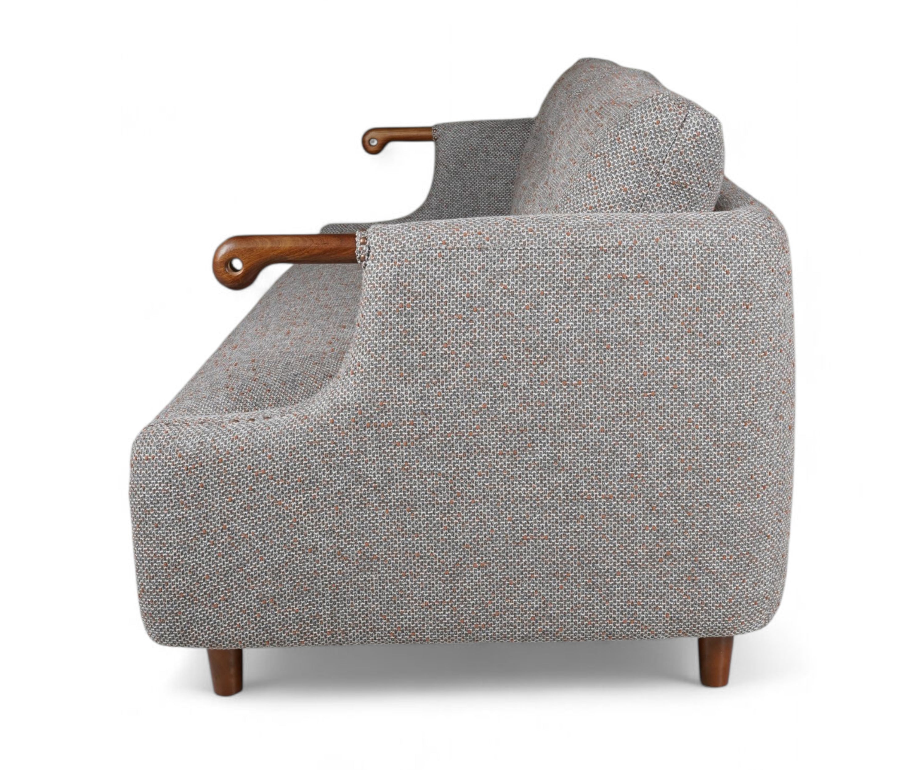 CONTEMPORARY STRUCTURED 3 SEATER SOFA