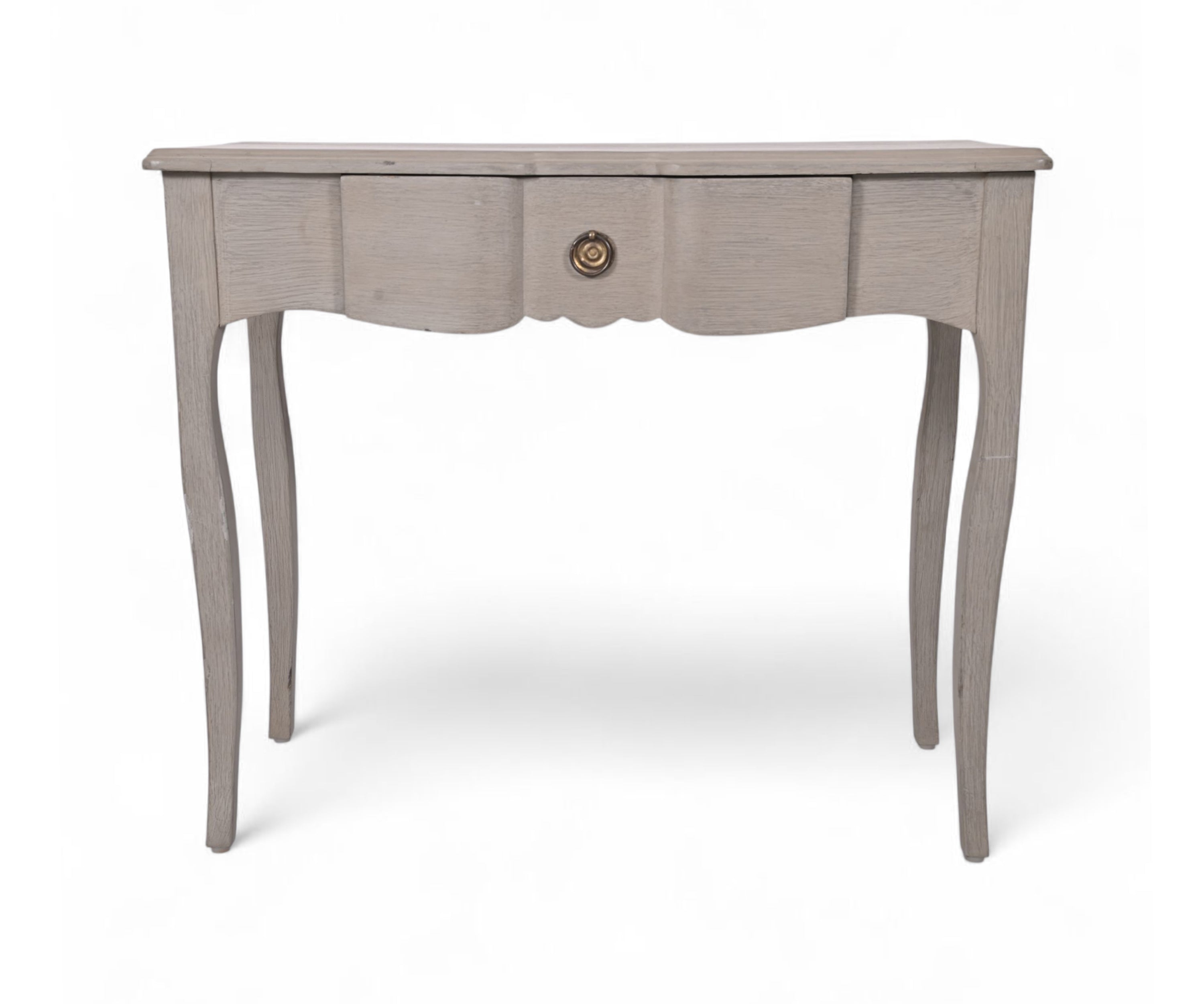 French Style Distressed Grey Ladies Writing Desk with Drawer