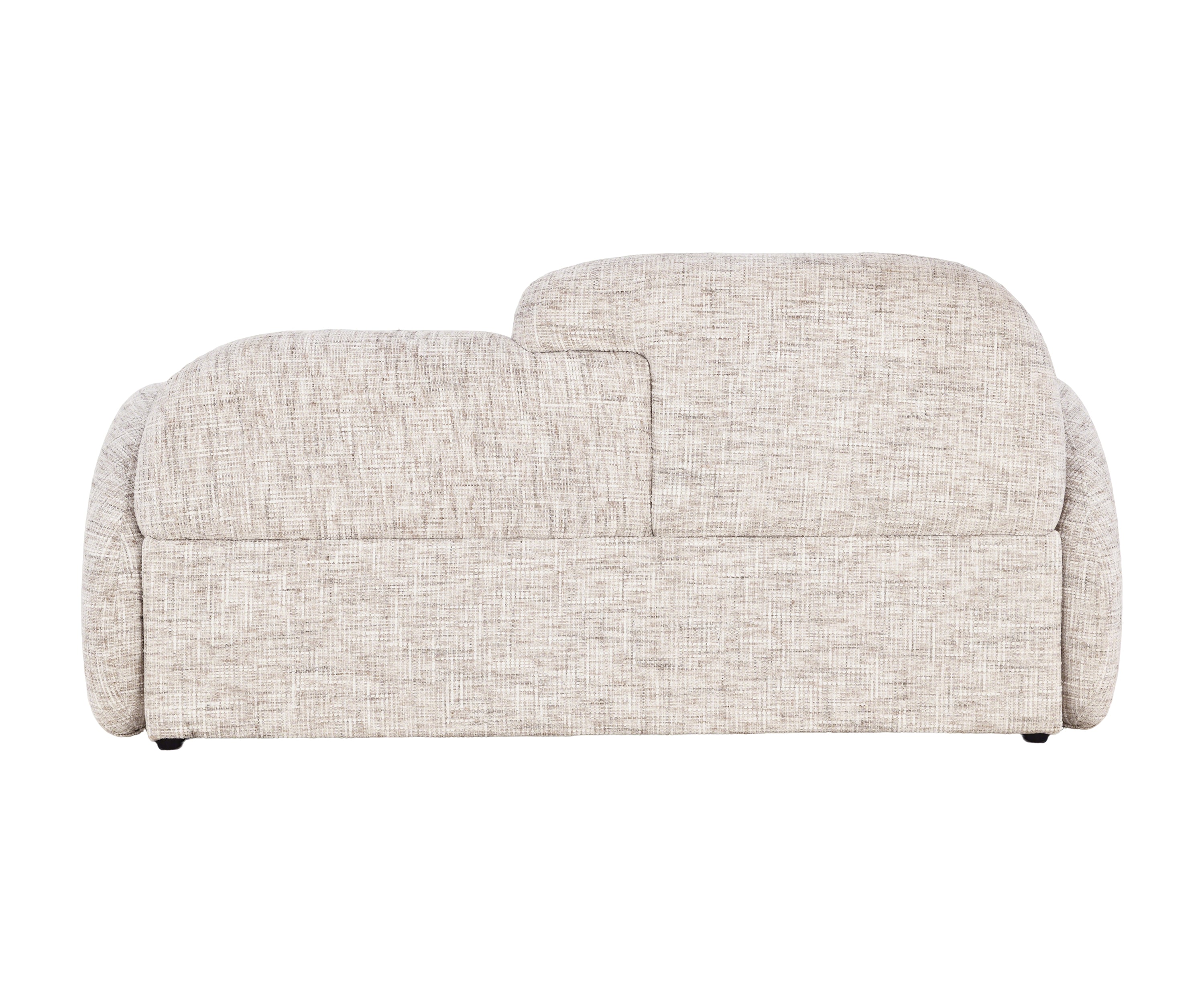 Ivory Chenille Bolster Sofa