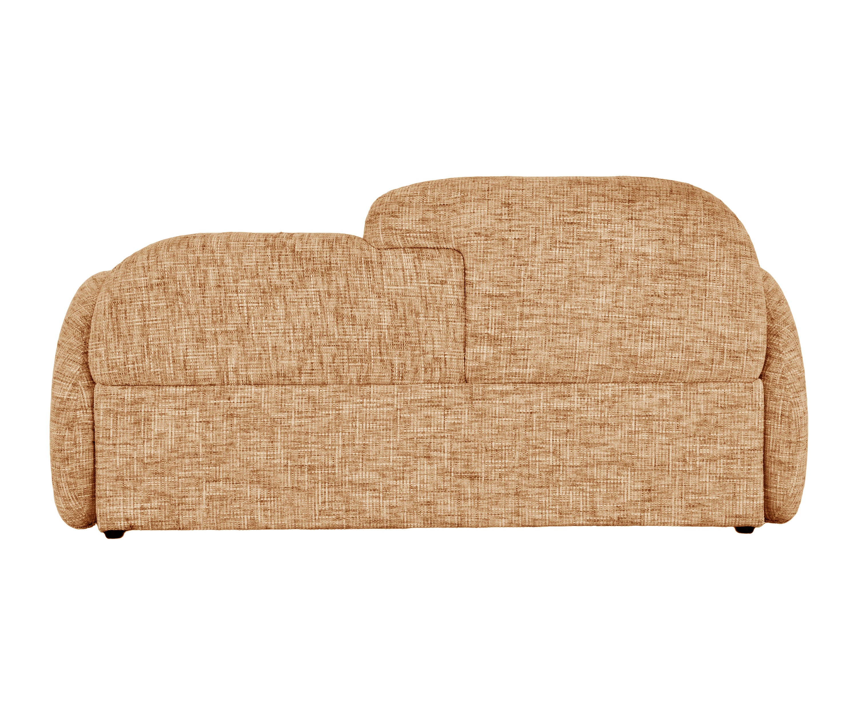 Caramel Beige Bouclé Bolster Sofa