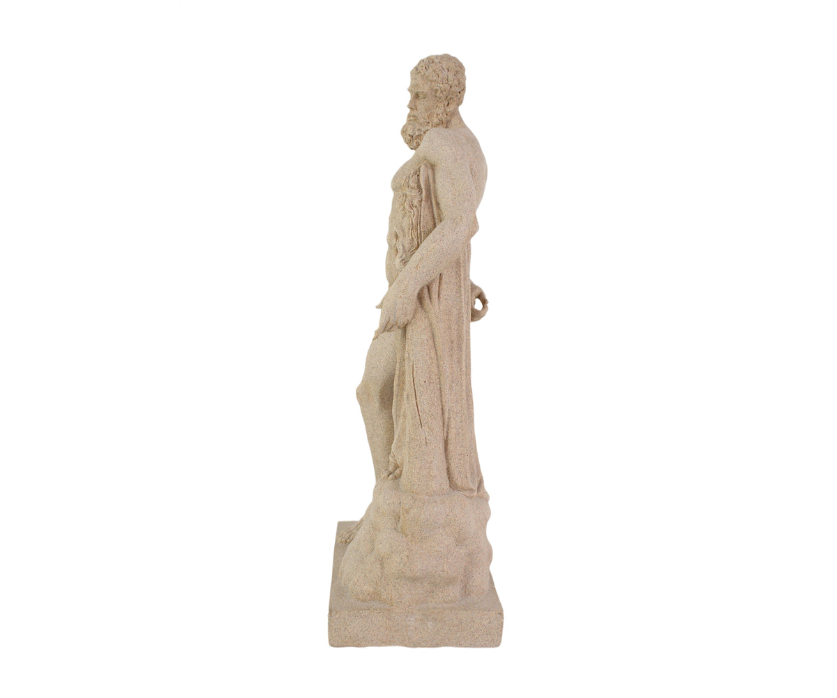Farnese Hercules Sculpture with Draped Club