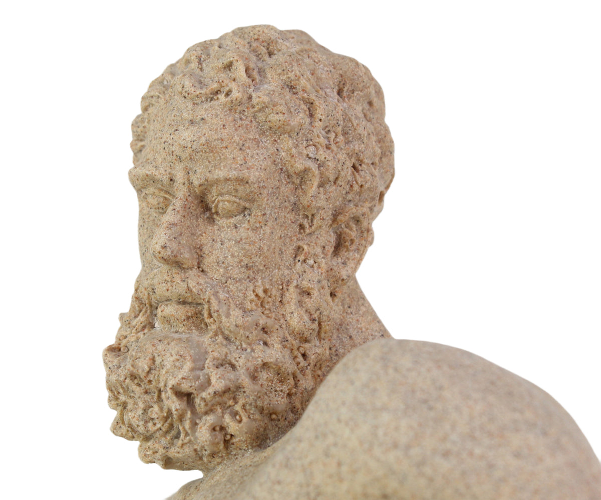 Farnese Hercules Sculpture with Draped Club