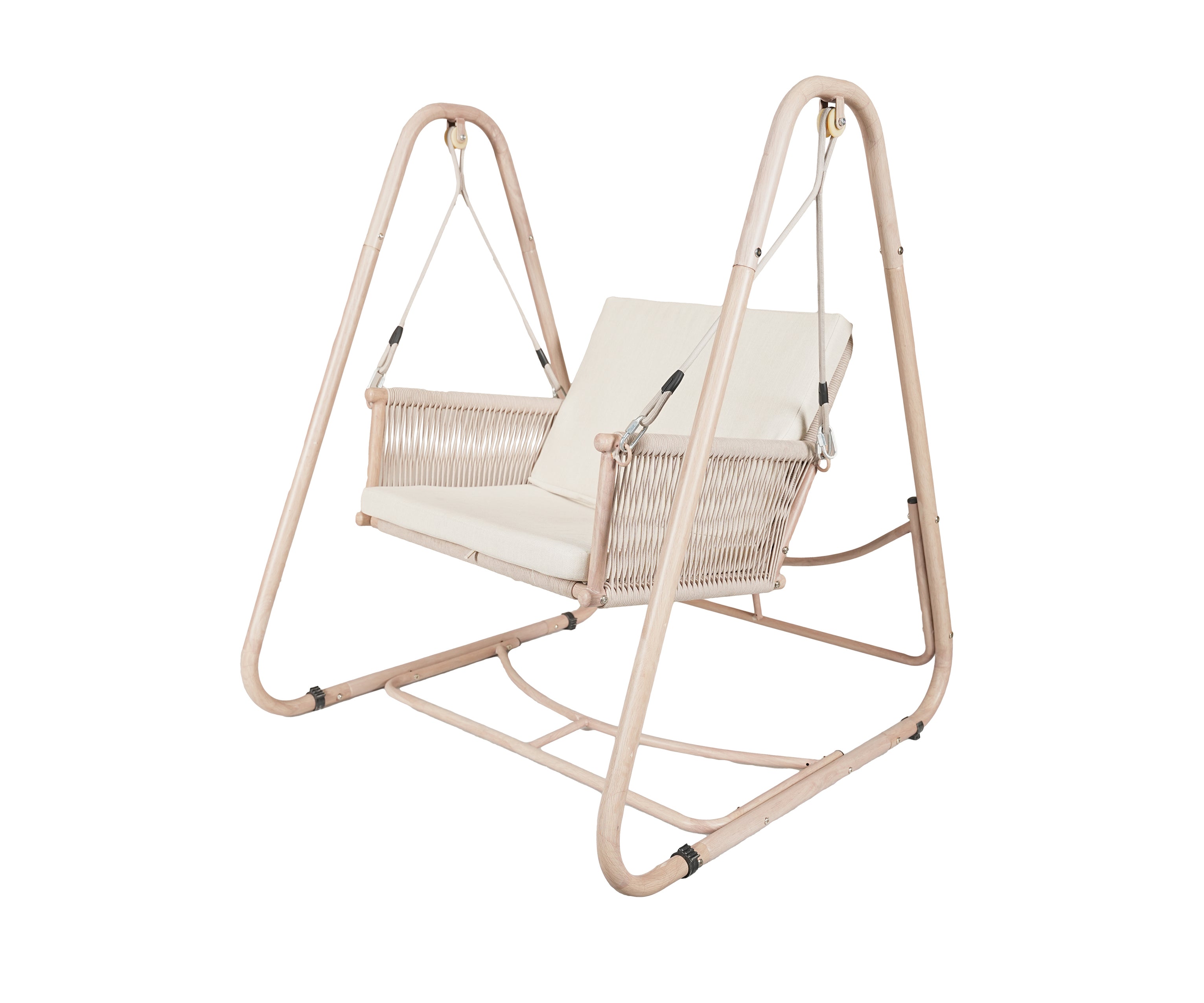 One Seater Outdoor Swing Chair with Nylon Ropes