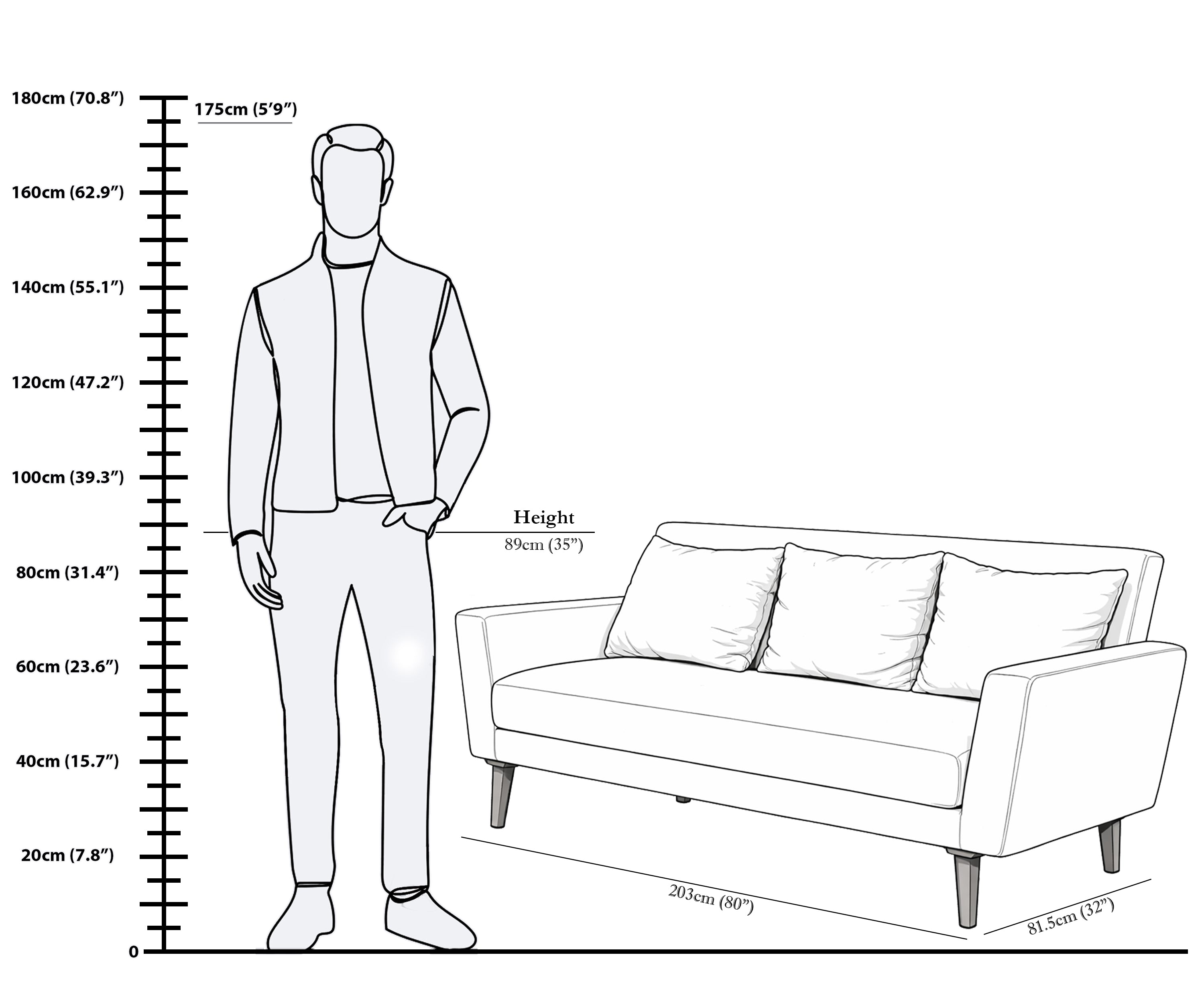 Modern Bouclé 3-Seater Sofa