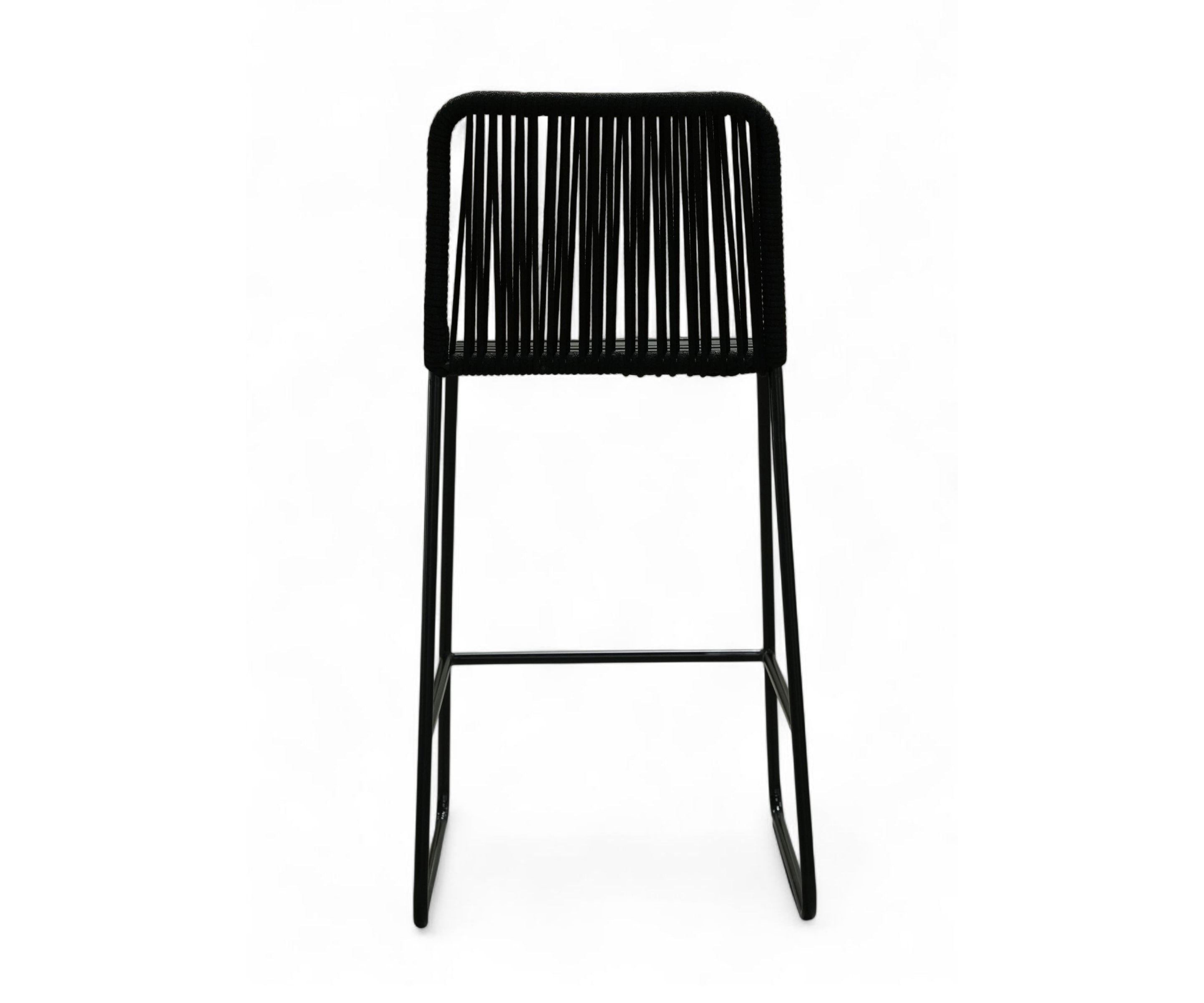 Sleek Rope Back Bar Stool_back