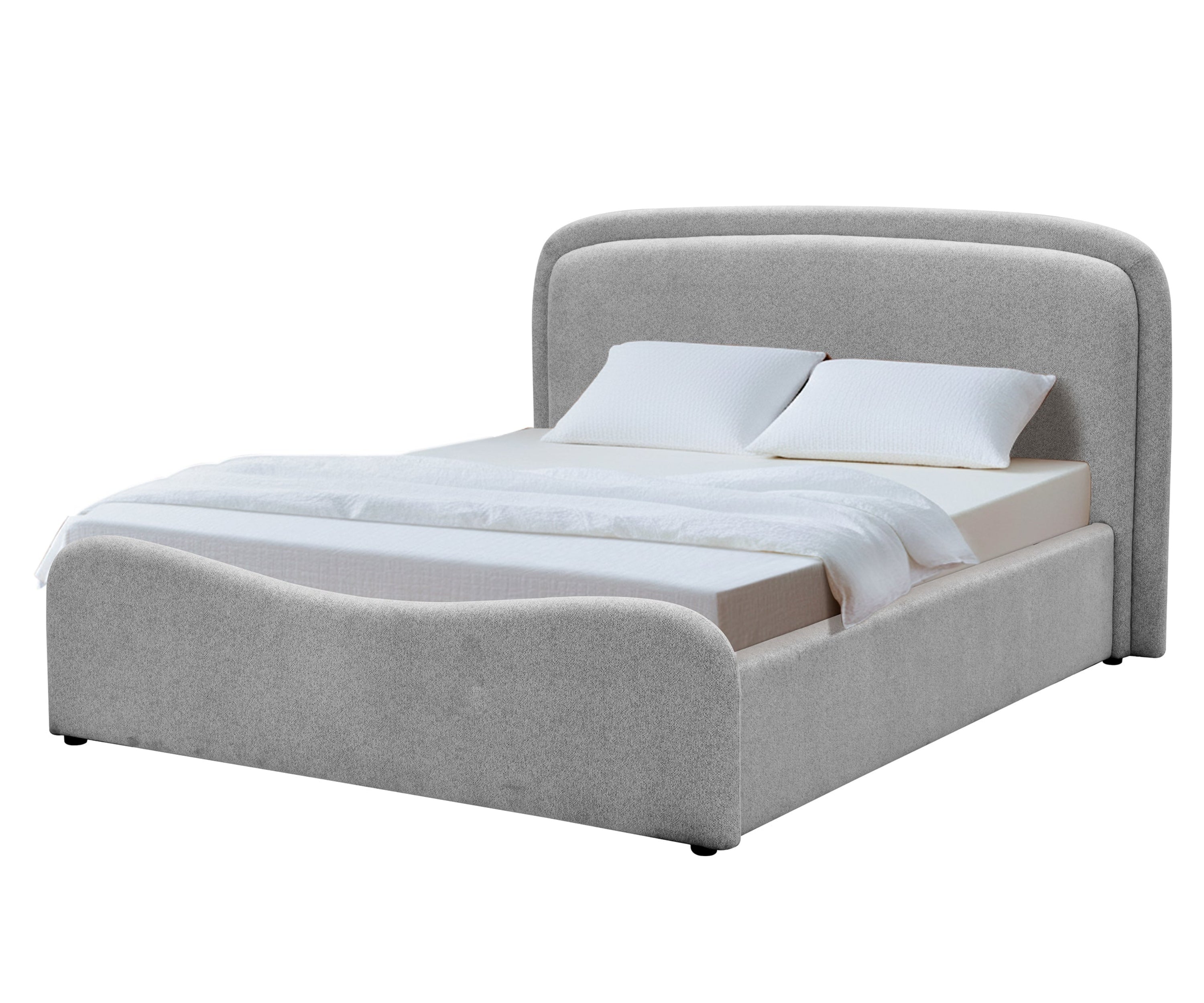Ash Gray Luna Arch Upholstered Bed